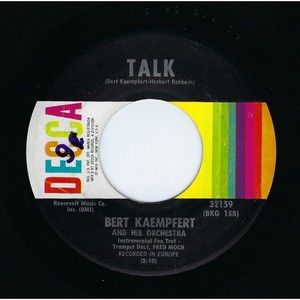 Bert Kaempfert 45 Talk / Night Dreams on Decca EX Easy Listening